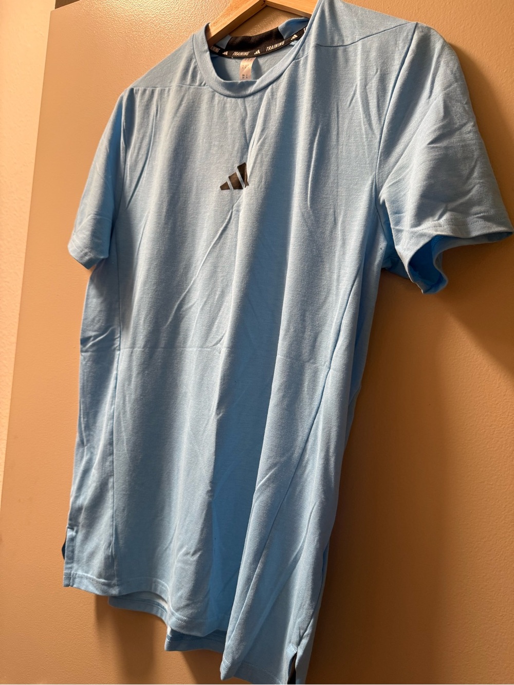 adidas Light Blue Short Sleeve Performance Tee